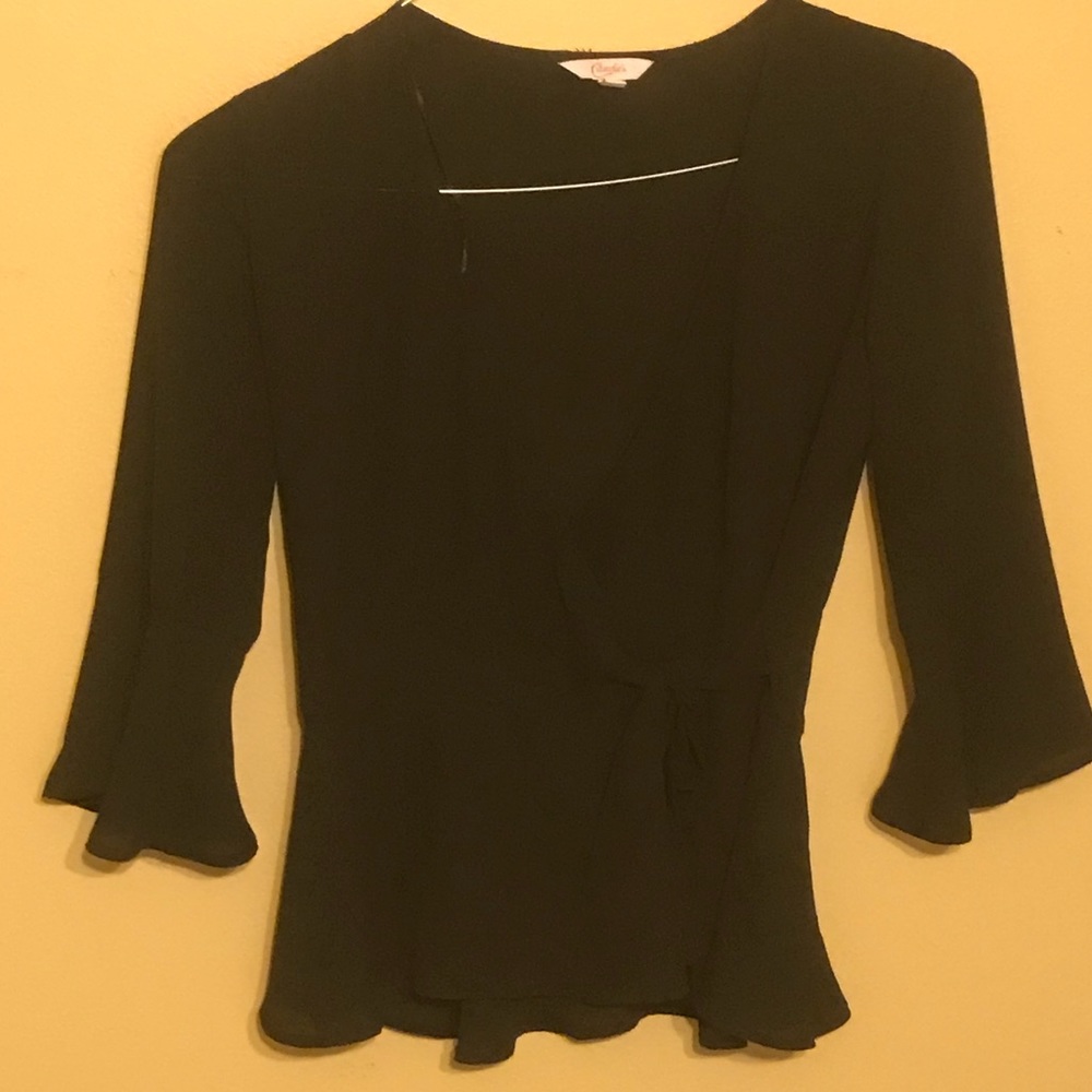 Black wrap top